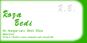 roza bedi business card