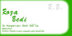 roza bedi business card